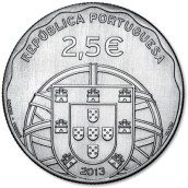 Portugal 2.5 Euros 2013 100 Años Submarino Espadarte.