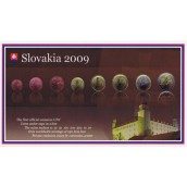 Cartera oficial euroset Eslovaquia 2009. Estuche madera.