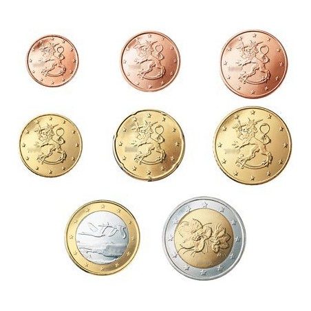 monedas euro serie Finlandia 2005
