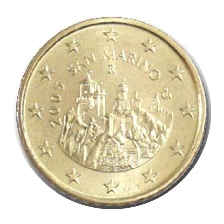 monedas euro serie San Marino 2005. Moneda de 50 céntimos