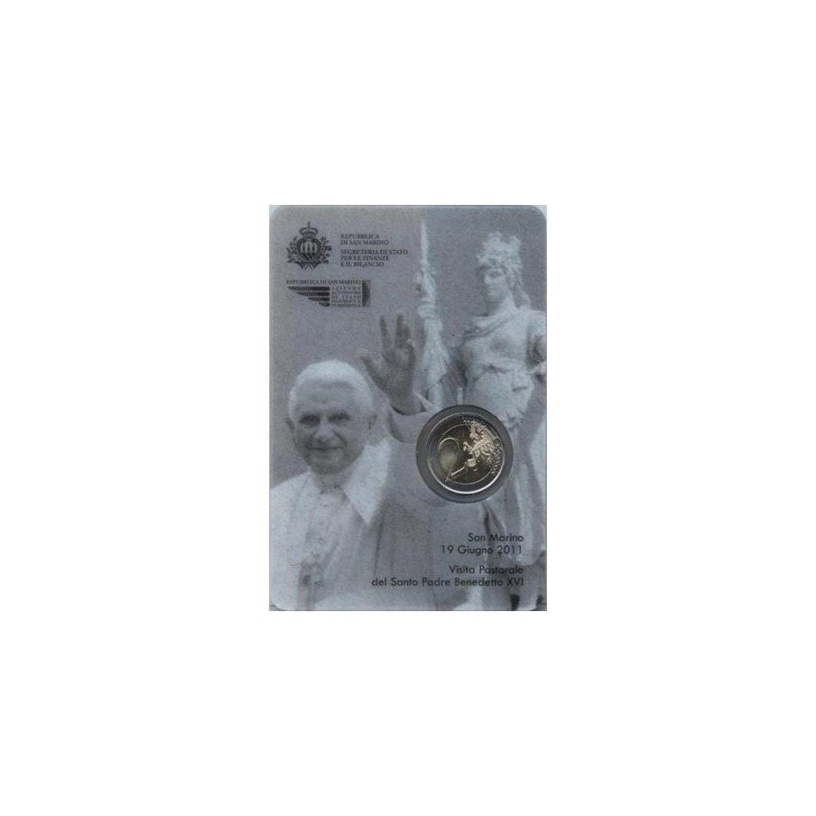 monedas euro serie San Marino 2011. 2 euros en coincard