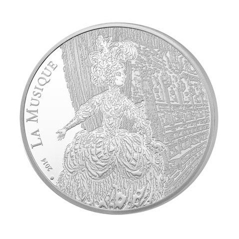 Francia 10 € 2014 Jean Philippe Rameau. La música. Plata.