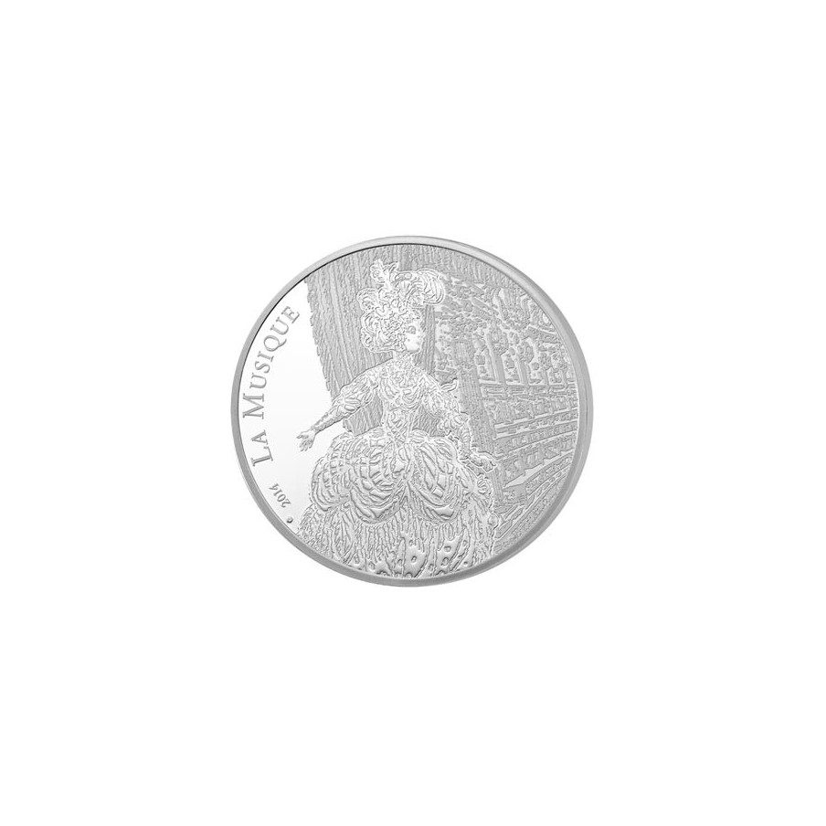 Francia 10 € 2014 Jean Philippe Rameau. La música. Plata.