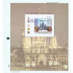 Colección Sellos 700 Aniversario Catedral Barcelona 1998.