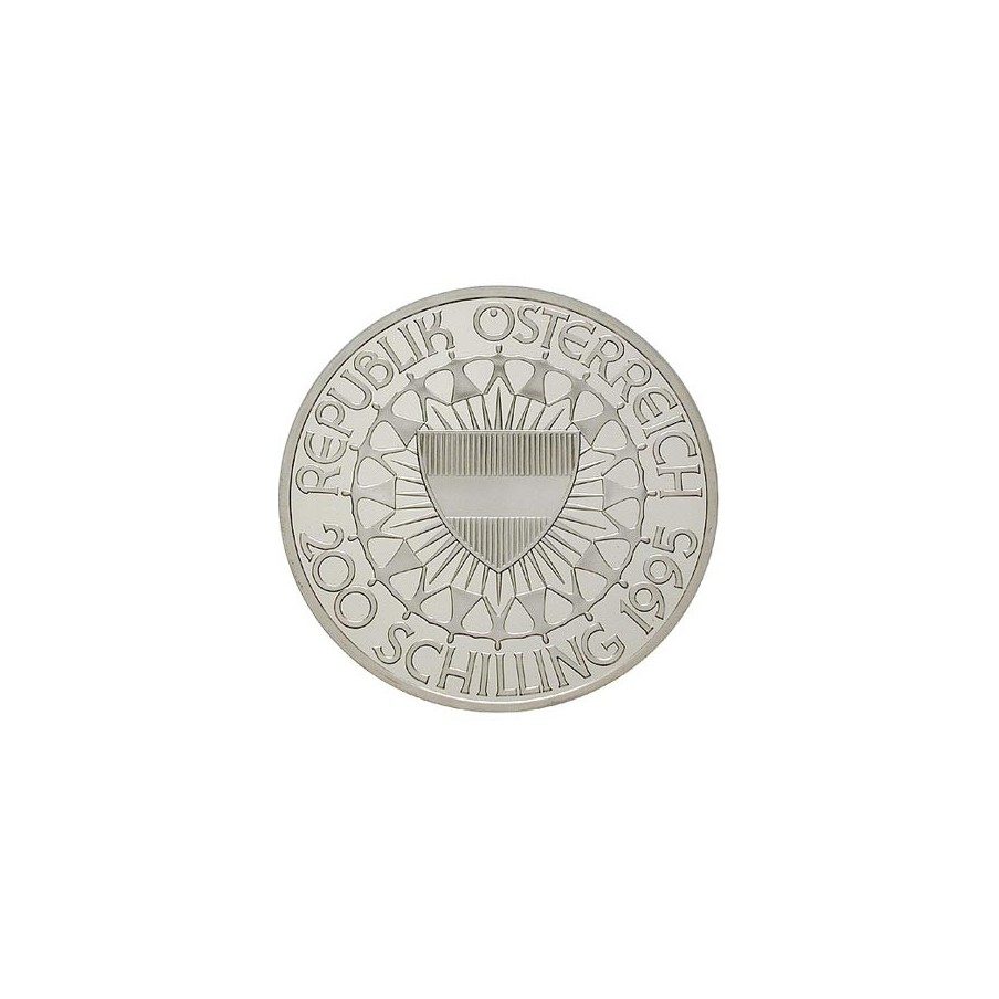Moneda de plata 200 schillings Austria 1995 Gimnasia ritmica.