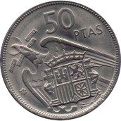 50 Pesetas 1957 *19-59. Madrid. SC