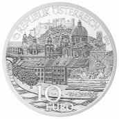 moneda Austria 10 Euros 2014 Salzburgo. Plata.
