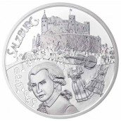 moneda Austria 10 Euros 2014 Salzburgo. Plata.
