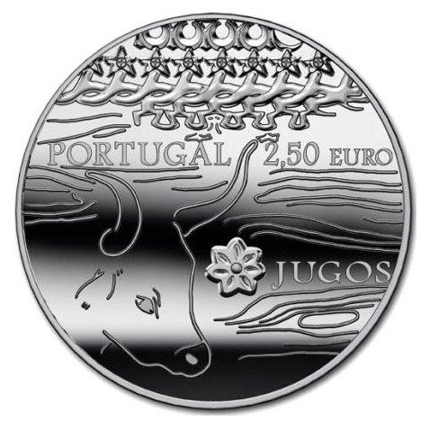 Portugal 2.5 Euros 2014. Yugos. Etnografia.
