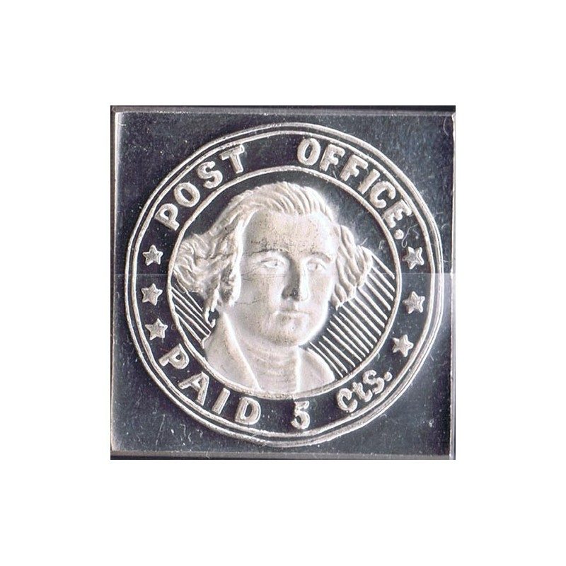 Sello plata U.S.A. 5 Centimos / P.O. 1846.