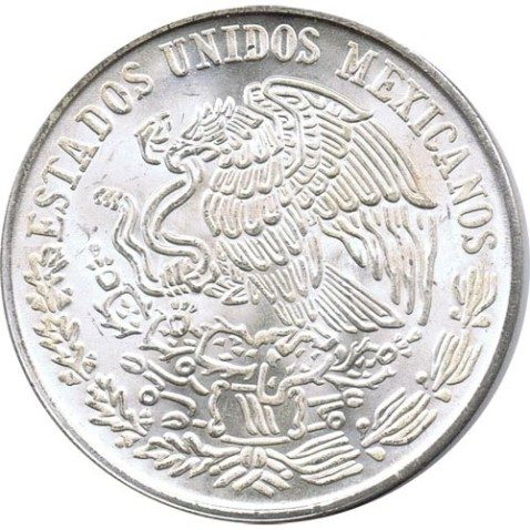 Moneda de plata 100 pesos Mexico 1977. Sin Circular.