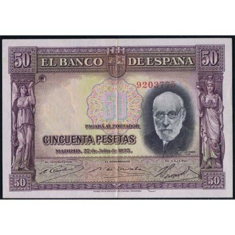 (1935/22/07) Madrid. 50 Pesetas EBC.