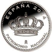 Moneda 2014 Patrimonio Nacional. Palacio Real Riofrio. 5 euros.