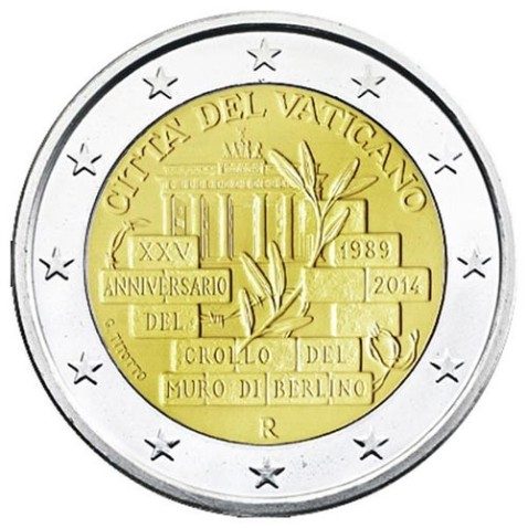 moneda conmemorativa 2 euros Vaticano 2014. Estuche Oficial.