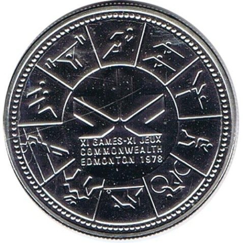 Canada 1$ 1978 XI Juegos de la Commonwealth. Plata.