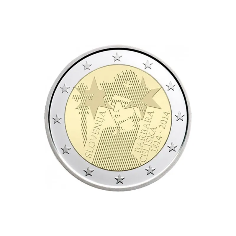 moneda conmemorativa 2 euros Eslovenia 2014.