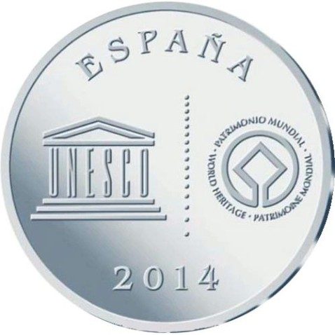 Moneda 2014 Patrimonio de la Humanidad. Alcala. 5 euros.
