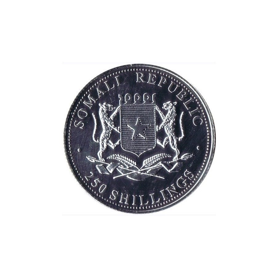 Republica Somalia 250 Shilling 2005. Papa Juan Pablo II. nº1