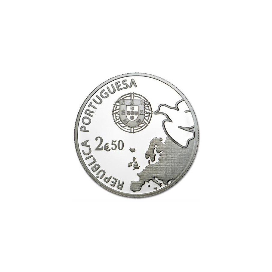 Portugal 2.5 Euros 2015. 70 Años de Paz en Europa.
