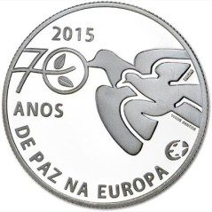 Portugal 2.5 Euros 2015 70 Años de Paz en Europa.