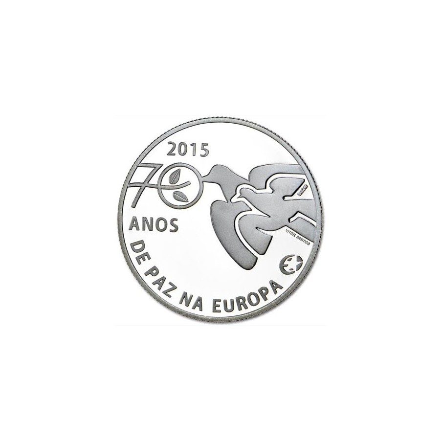 Portugal 2.5 Euros 2015 70 Años de Paz en Europa.