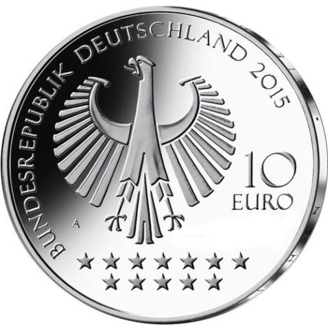 moneda Alemania 10 Euros 2015 A. Otto Von Bismarck.