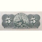 Cuba 5 Centavos 1896 Banco Español Isla de Cuba. SC.