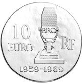 Francia 10€ 2015 Charles de Gaulle. Plata