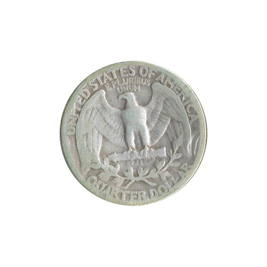 Moneda de plata 1/4 $ Estados Unidos 1941.