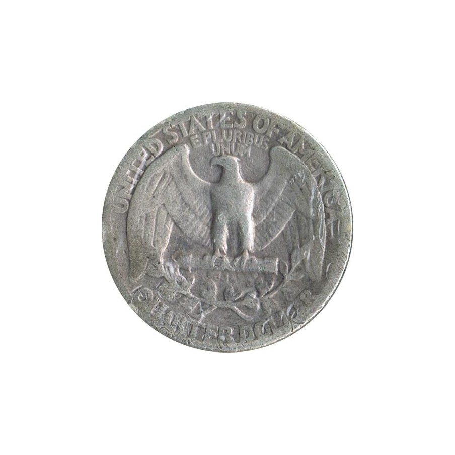 Moneda de plata 1/4 $ Estados Unidos 1942.