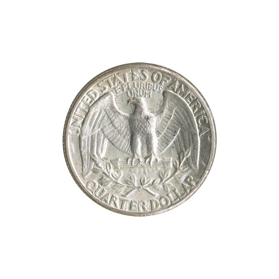 Moneda de plata 1/4 $ Estados Unidos 1944.
