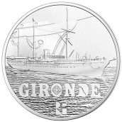 Francia 10€ 2015 Gironde. Barco. Plata.