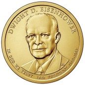 E.E.U.U. 1$ (2015) 34º Presidencial Eisenhower (2cecas)