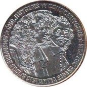 Moneda de plata 25 Ecu Holanda 1989 Huygens.