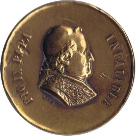Medalla Papa Pio IX 1ª Romería Española al Vaticano 1876