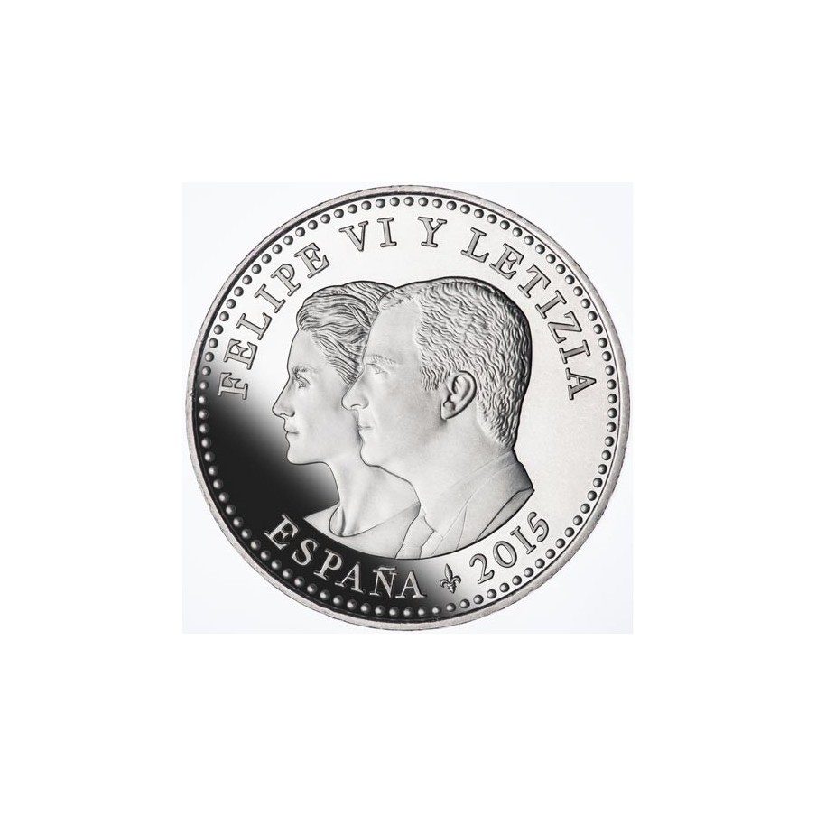 Moneda conmemorativa 30 euros 2015. 2ª Parte de "El Quijote".