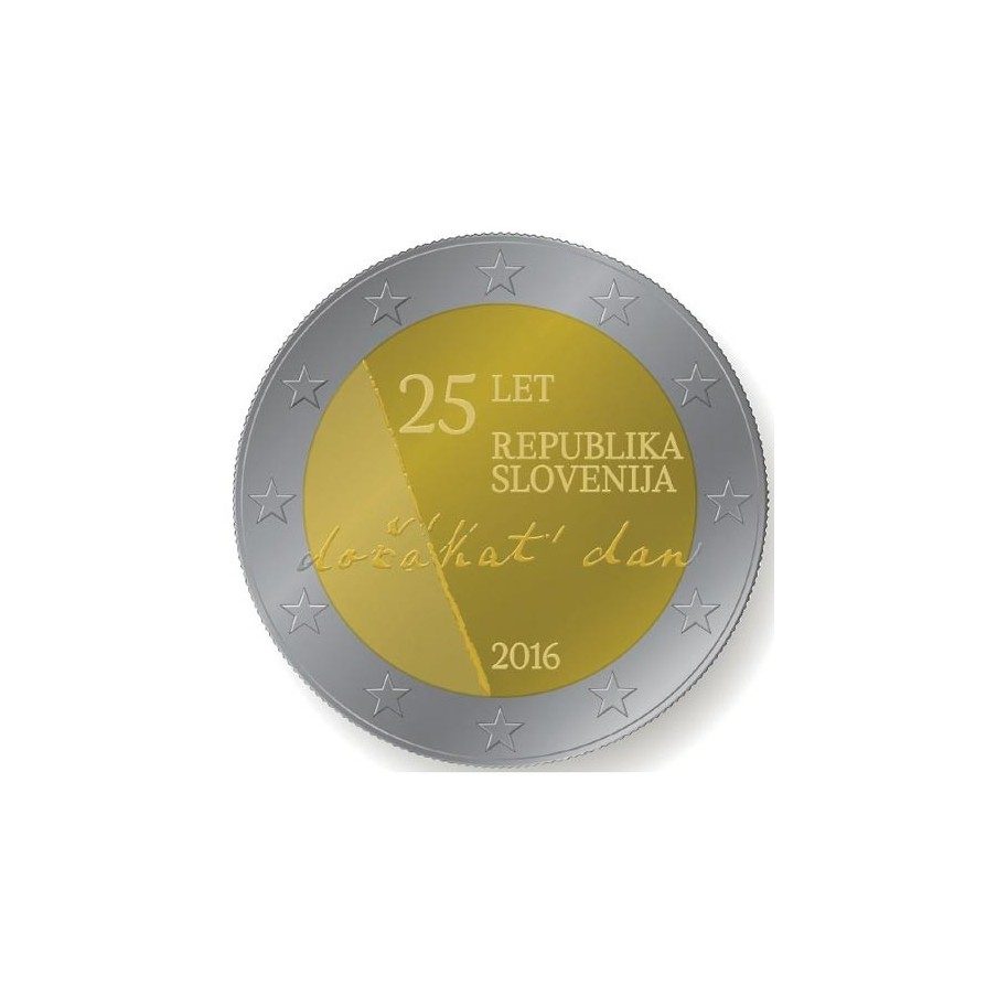 moneda conmemorativa 2 euros Eslovenia 2016.