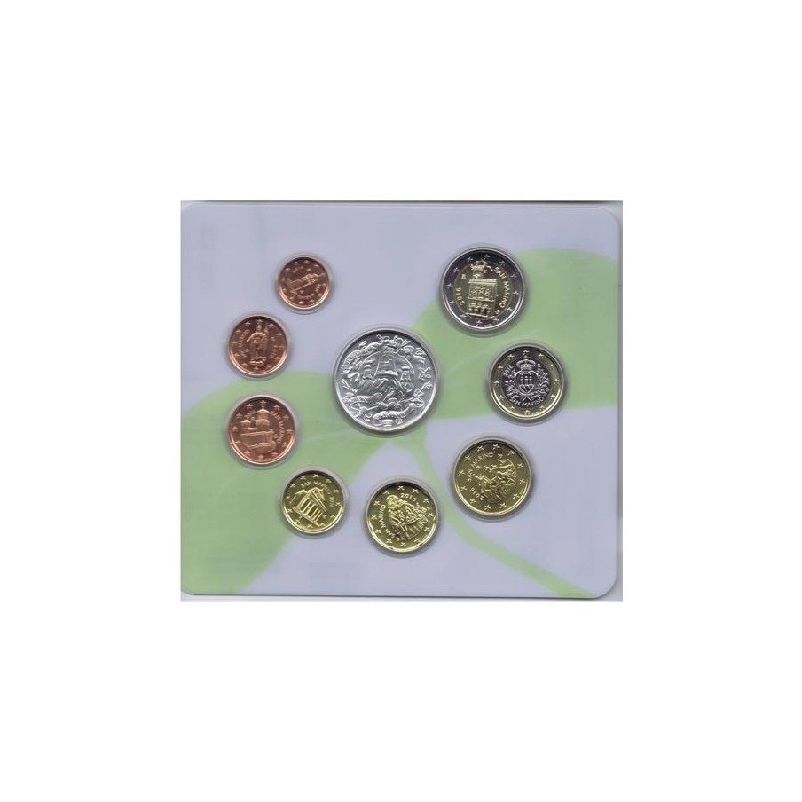 Cartera oficial euroset San Marino 2016 + 5€ (plata).