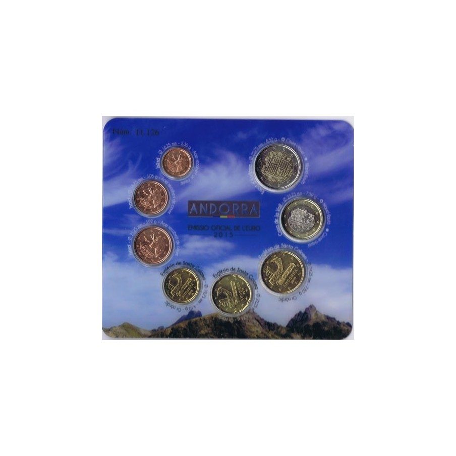 Monedas Euroset Andorra 2015