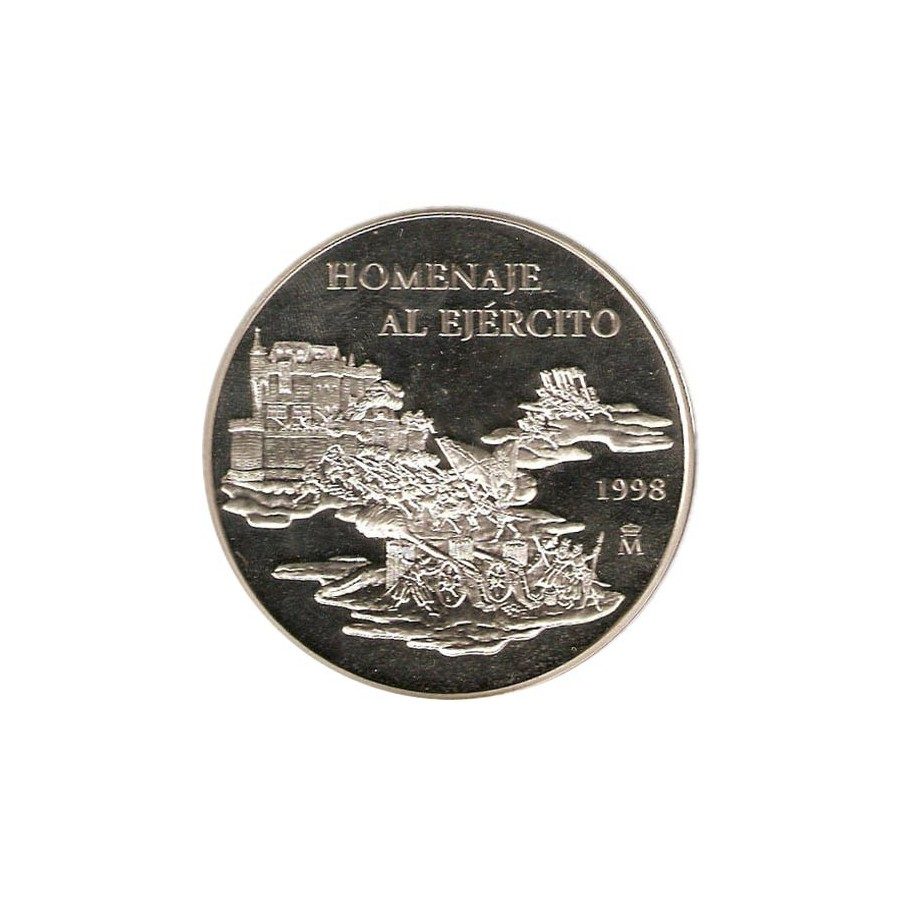Moneda 1998 Ejercito de tierra. 25 euros. Plata.