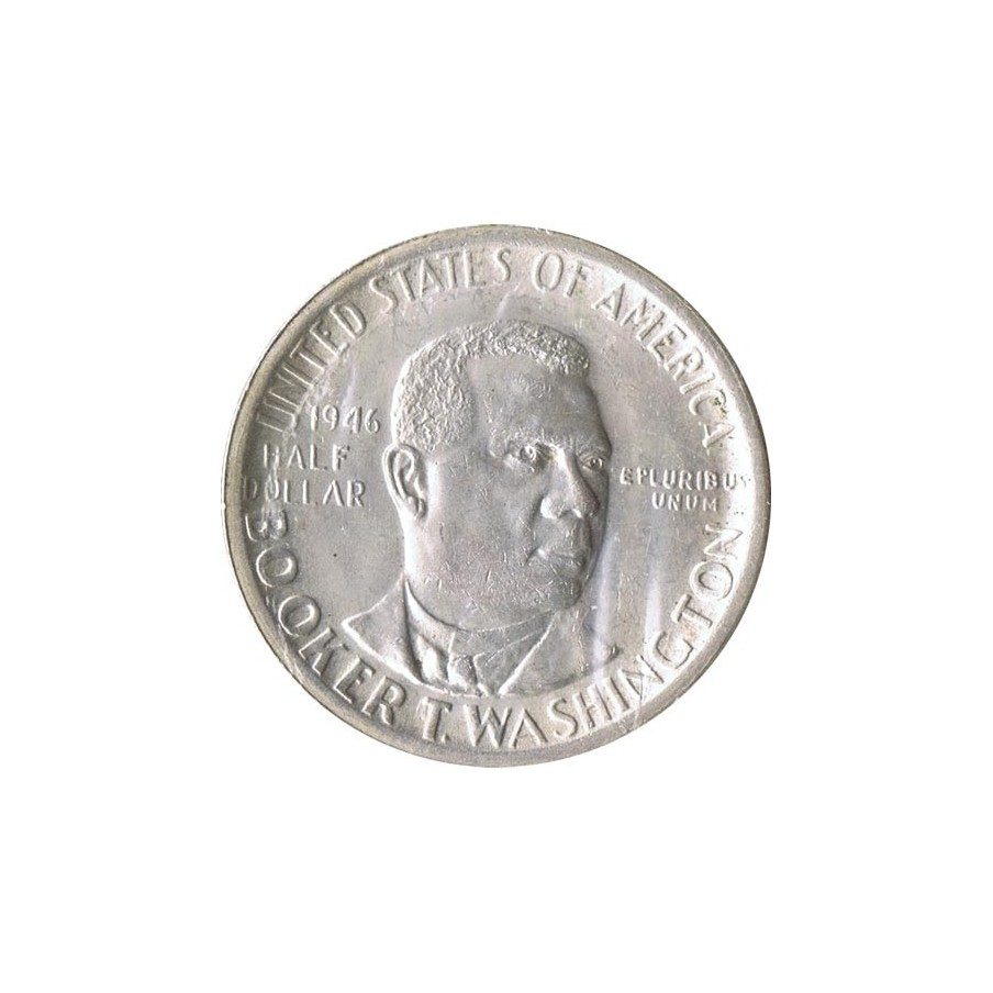 Moneda de plata 1/2 $ Estados Unidos Washington 1946 S.