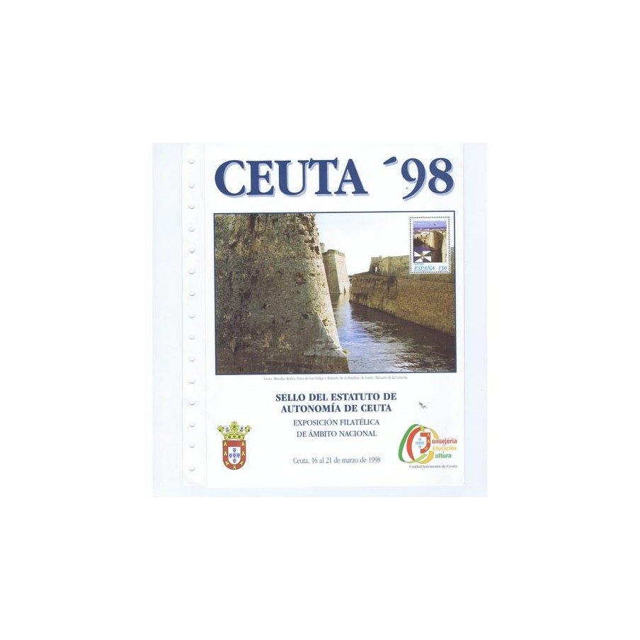 1998 Documento 2 Sello Estatuto Autonomía Ceuta.