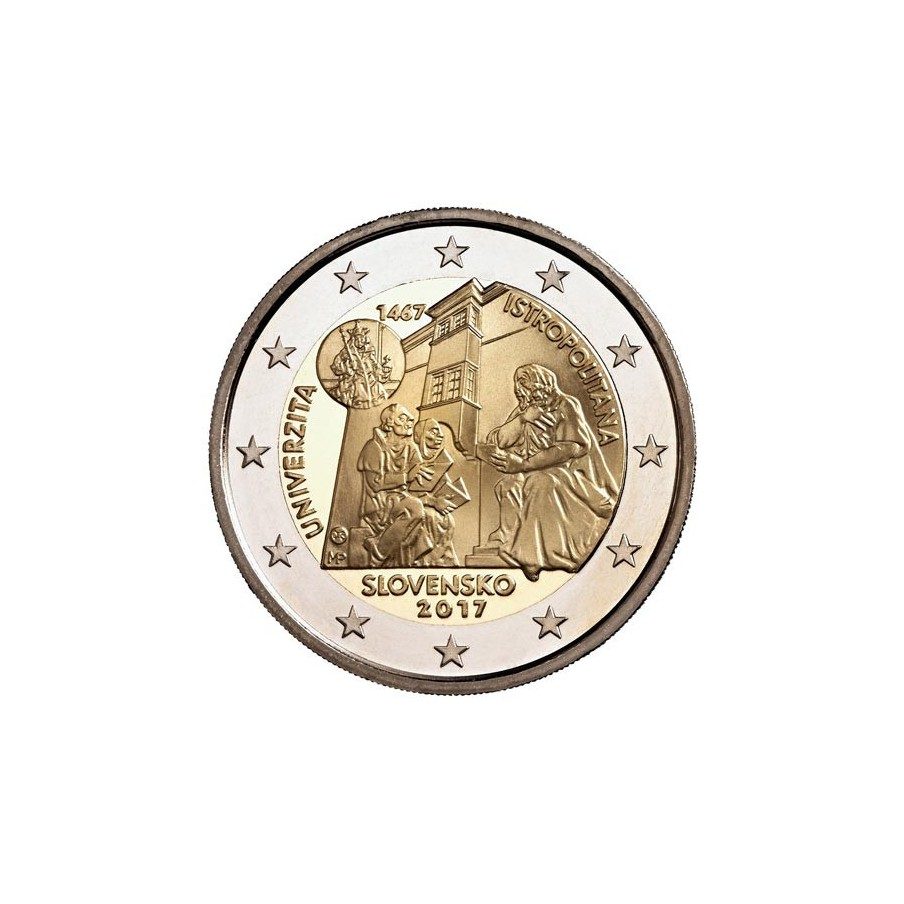 moneda conmemorativa 2 euros Eslovaquia 2017.