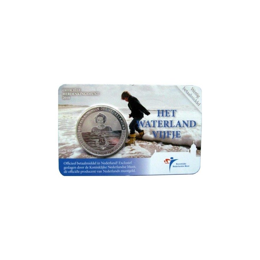Holanda 5 euros 2010 Waterland. Coincard.