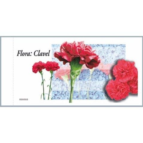 4212c Fauna y Flora CLAVEL (carnet de 100 sellos)