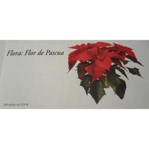 4216c Fauna y Flora FLOR DE PASCUA (carnet de 100 sellos)