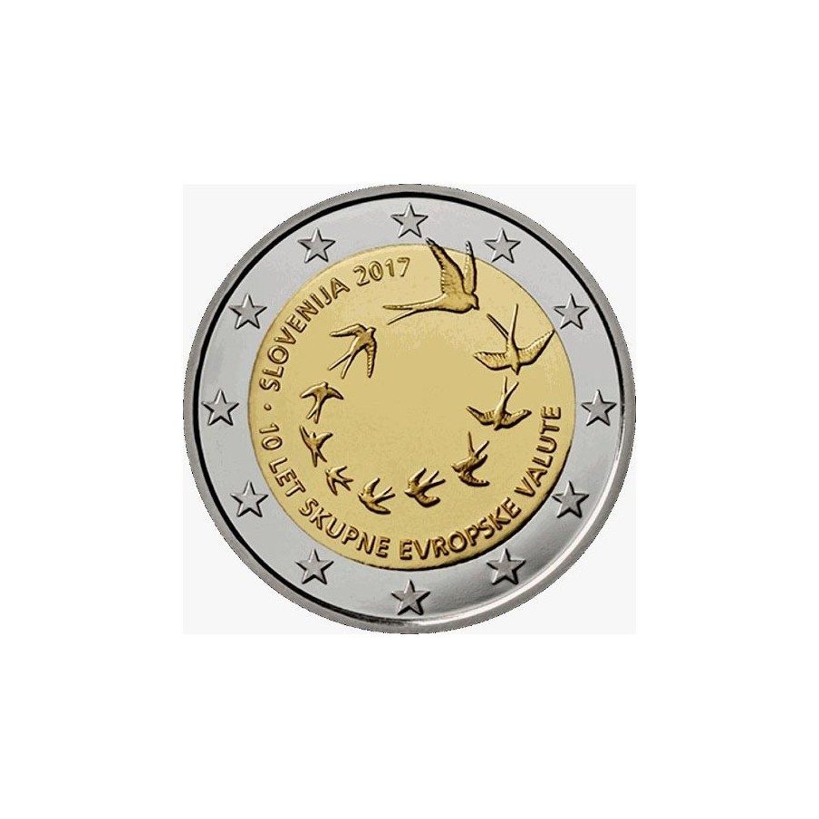 moneda conmemorativa 2 euros Eslovenia 2017.