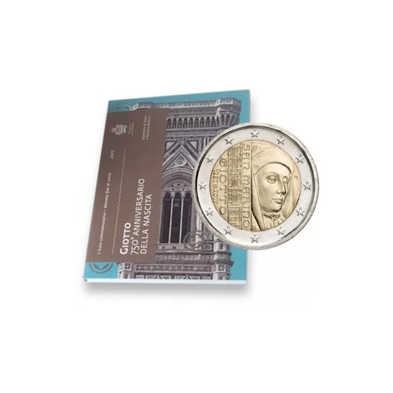 Banconota Ricordo 2 Euro San Marino 2017 – Giotto, Moneta Commemorativa In Carta, Non Valida, IT0RCO02946