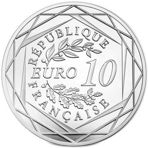 Francia 10 € 2017 Auguste Rodin. Plata.
