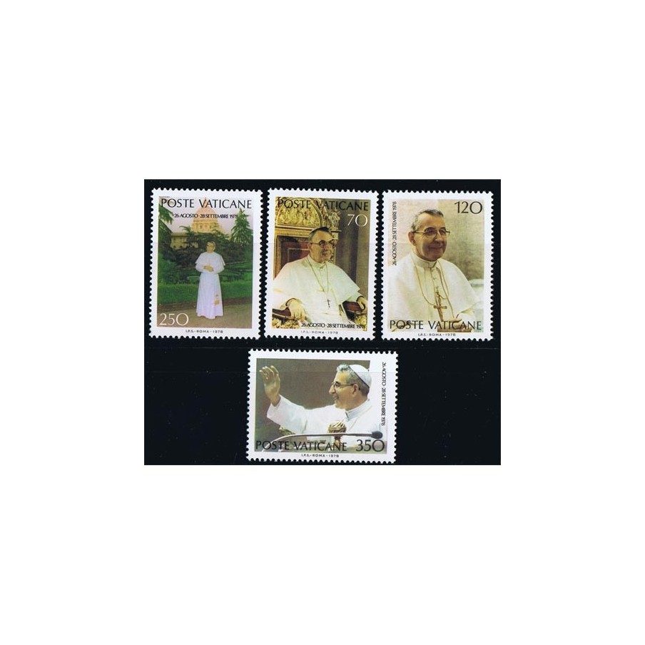 Vaticano 0662/65 Pontificado Juan Pablo II 1978.